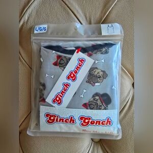 Ginch Gonch Tank Top Pug Dog Grey Cotton Size L